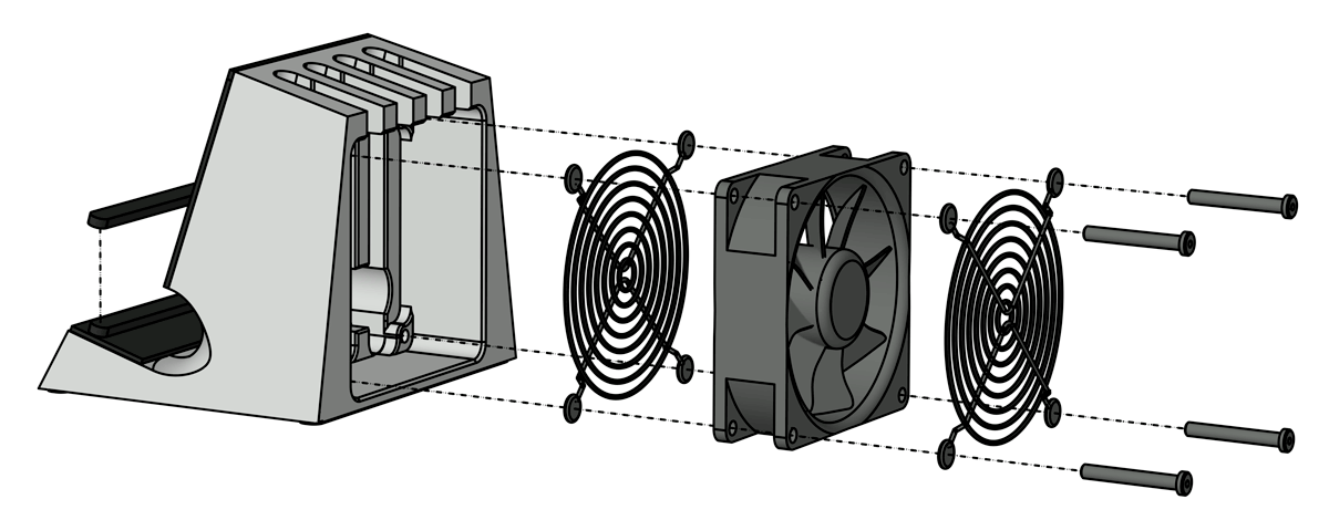 SVALT Cooling Dock model DHCx modular diagram