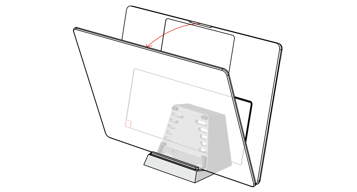 SVALT Cooling Dock model Dx clamshell mode diagram