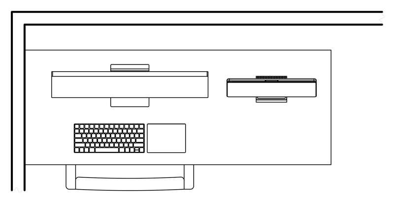 SVALT Cooling Dock with 16-inch MacBook Pro workstation layout