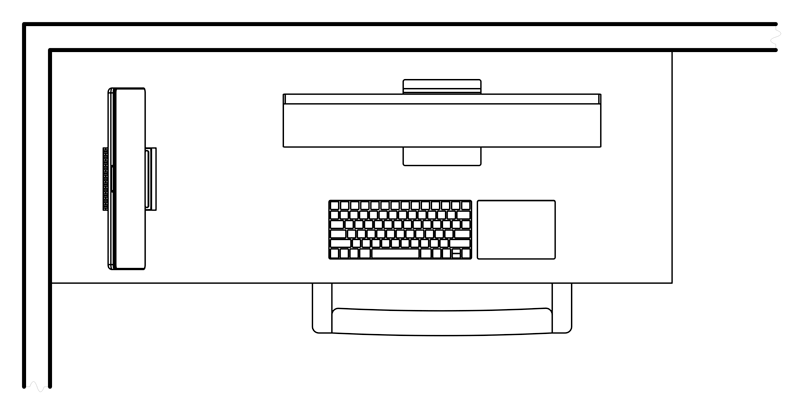 SVALT Cooling Dock with 16-inch MacBook Pro workstation layout