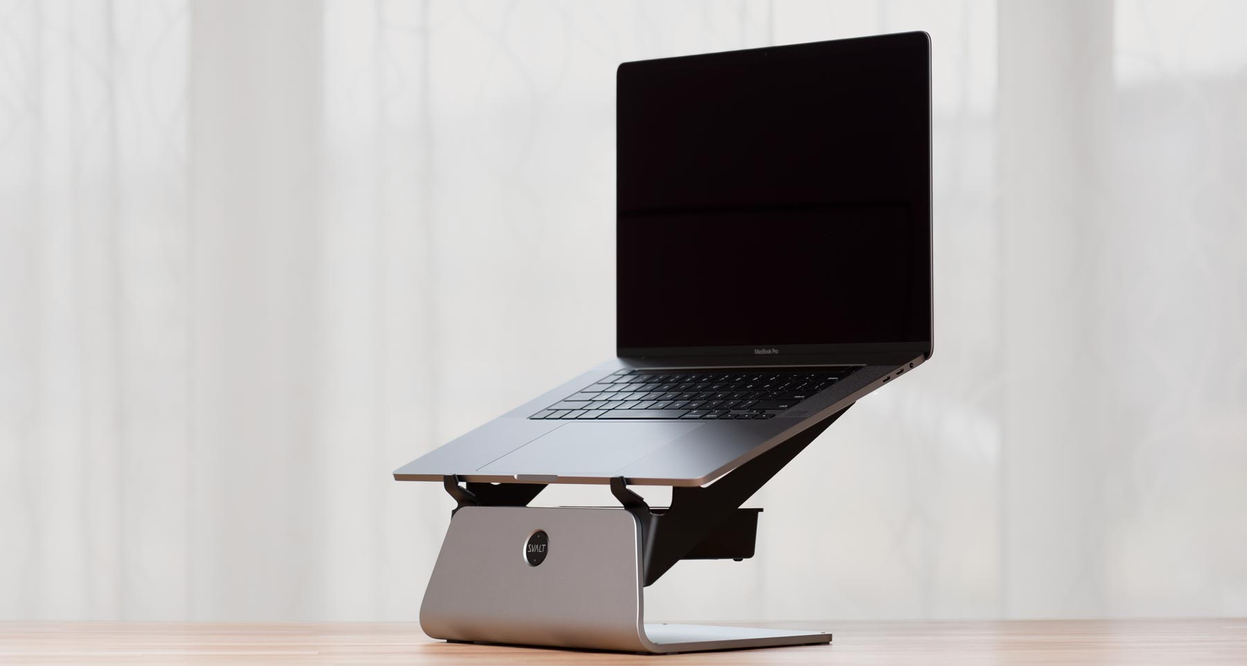 SVALT Cooling Stand model S Pro with 16-inch MacBook Pro