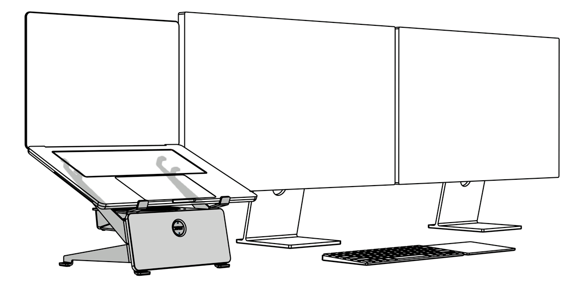 SVALT Cooling Stand model SRx workstation diagram