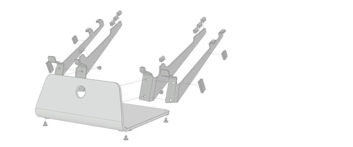 SVALT Cooling Stand model SxN exploded components diagram