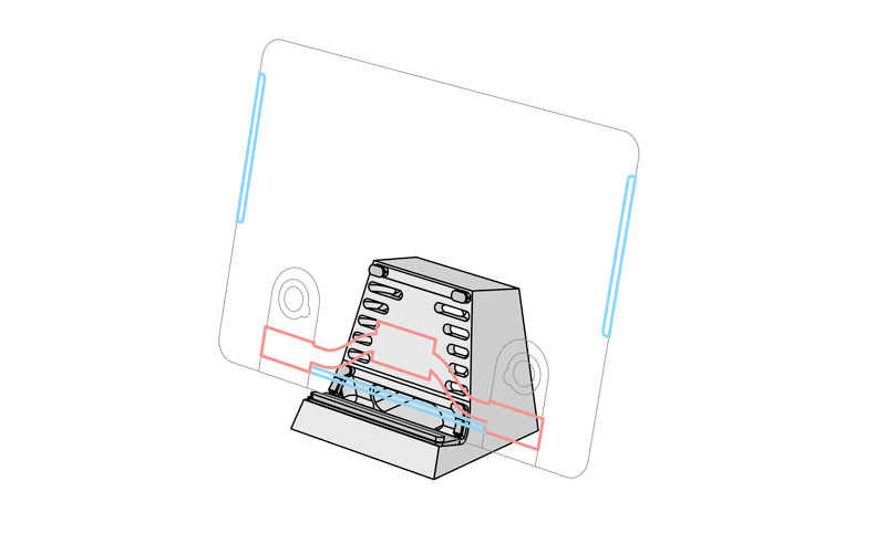 SVALT Cooling Dock Dx model with Apple MacBook Pro 13-inch Retina Intel 2012 cooling system