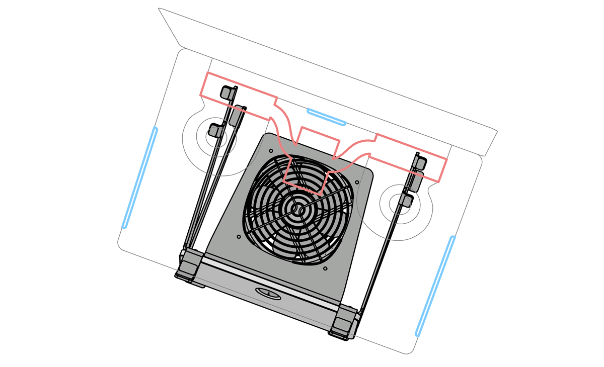 SVALT Cooling Cooling Stand model SRx laptop compatibility diagram