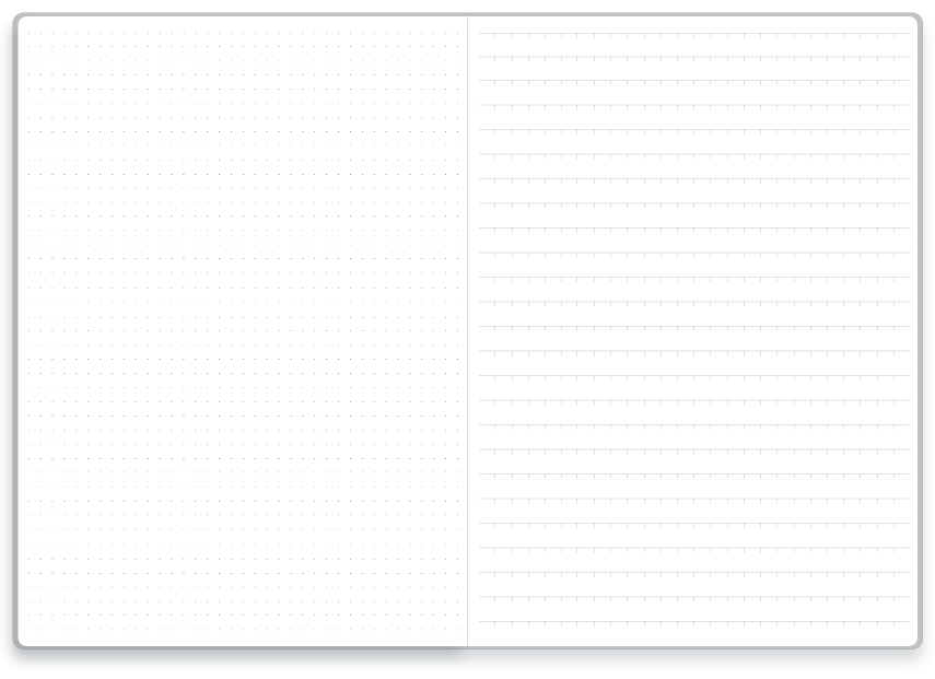 Dot Grid / Indentation Rule Page Layout