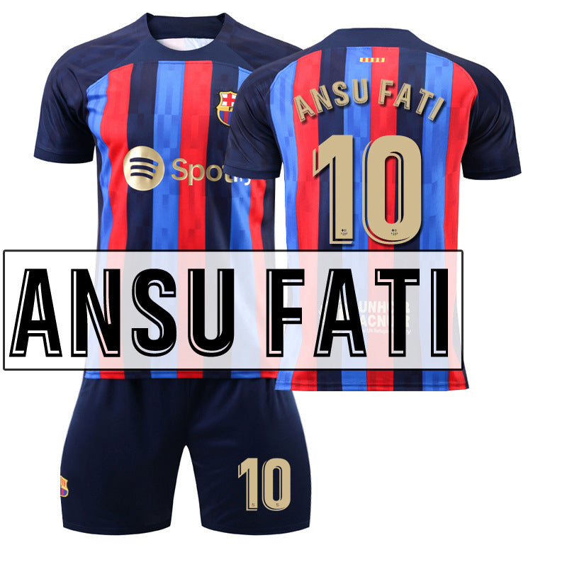 Football jersey Soccer suit Barcelona Home Fati Football unifor – SMGZC SHOP