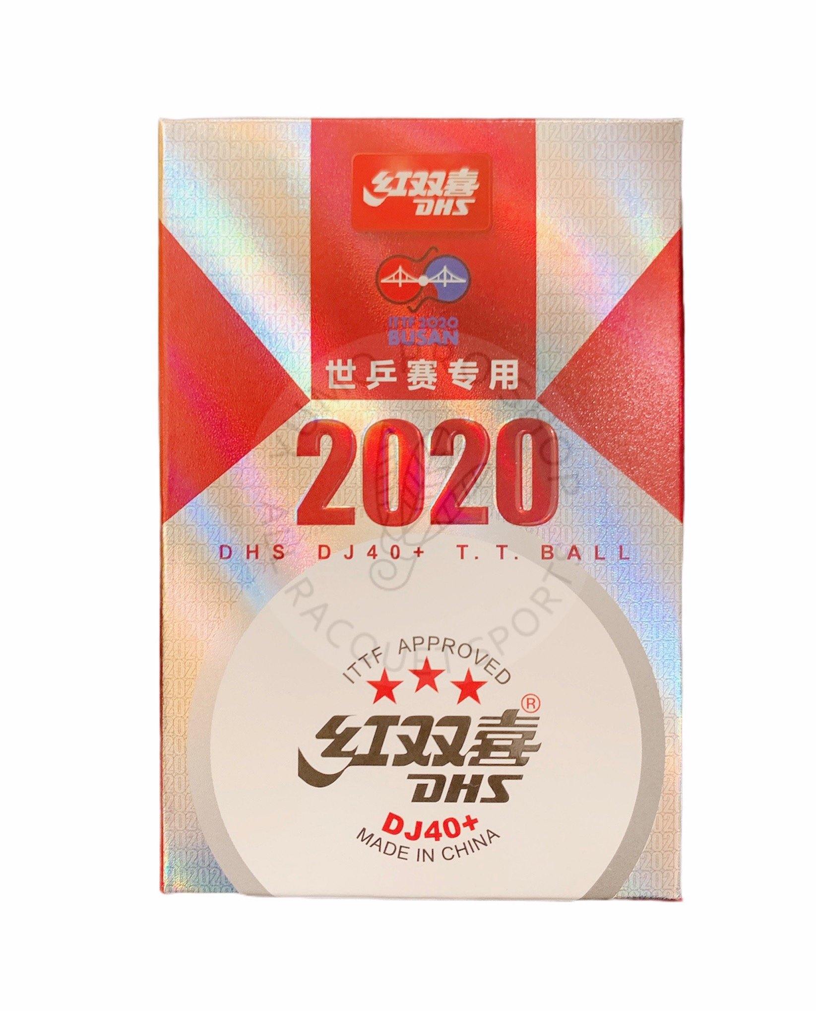 ITTF Worlds Busan 2020 Table Tennis Ball DHS DJ40 2 x 6 pcs box 