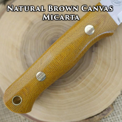 natural brown canvas micarta