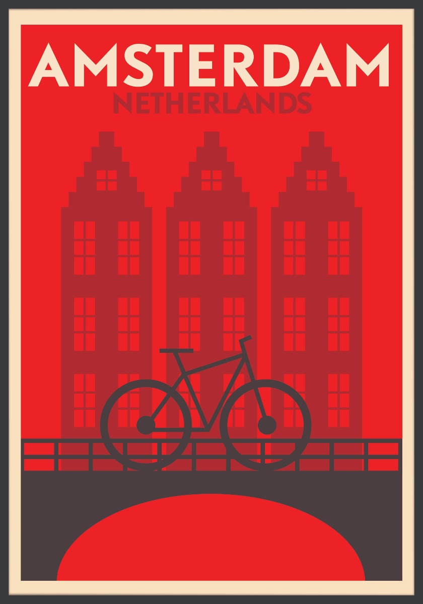 De Affiche van Amsterdam Artiks Maps and Posters