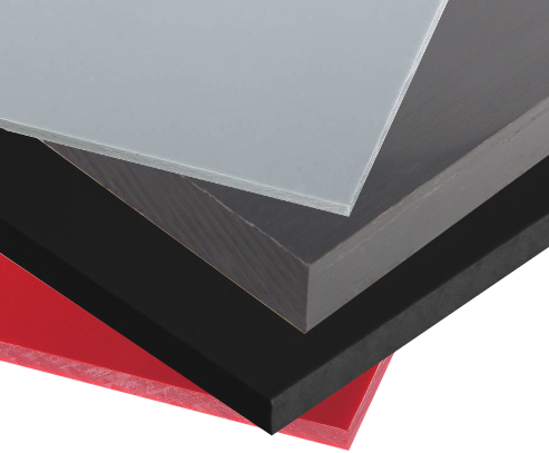 PVC hart Platte Kunststoffplatte hellgrau dunkelgrau 2000x1000 mm Stärken 1-3mm 