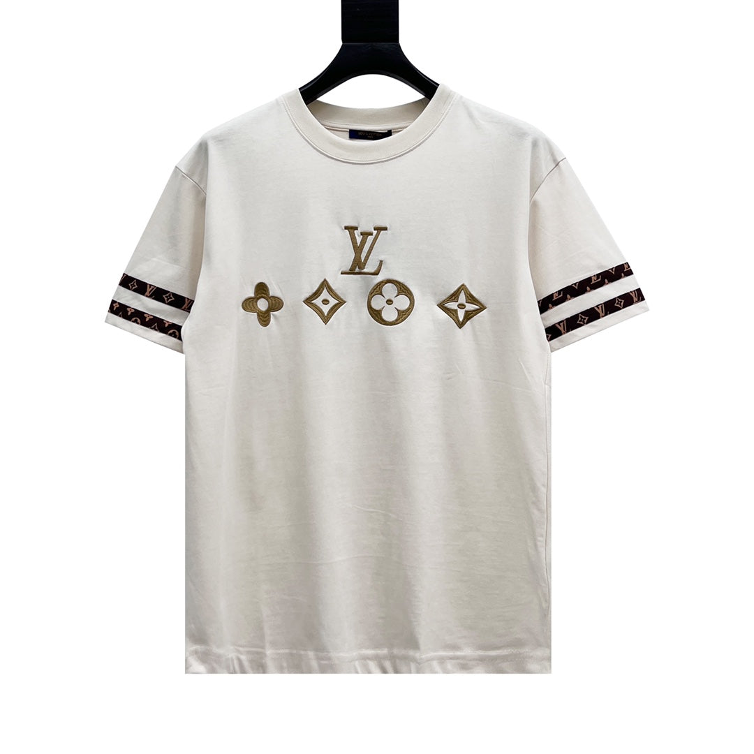 Vuitton armband embroidered logo short sleeve men and w – 我的商店