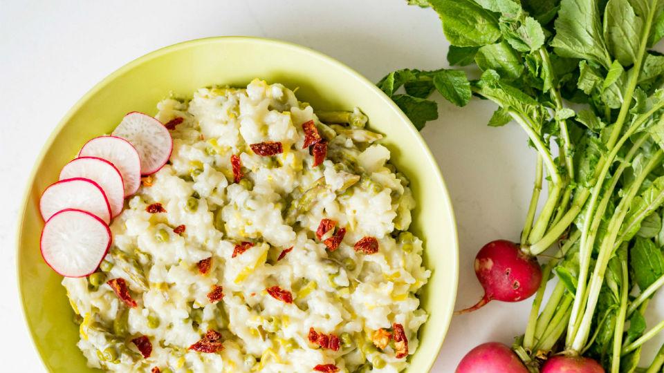 Sous Vide Spring Risotto