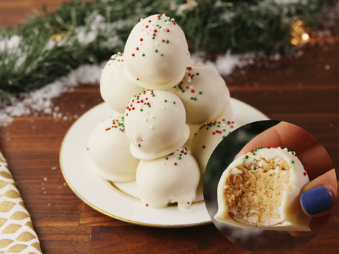 peanut butter snowballs Christmas cookie