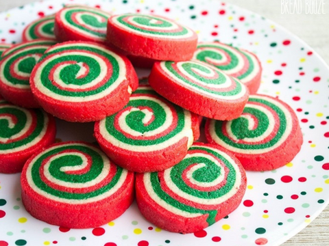 pinwheel swirl christmas cookie
