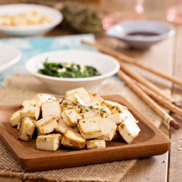 tofu on plate