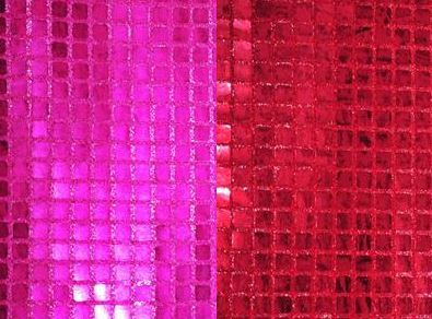 Pink and Red Sequin Fabric