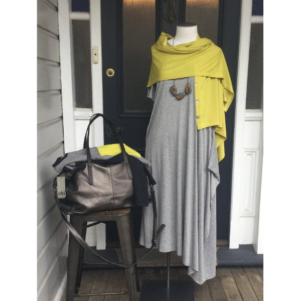 Weekend essentials- Elk bag and dress, NZ made merino wrap