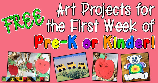 FREE art projects for Pre-k and kinder