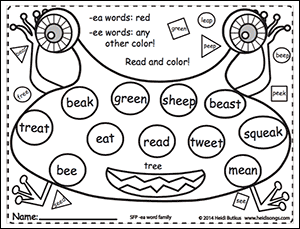 Sounds Fun Phonics Vol. 1 - Word Family Coloring Worksheets