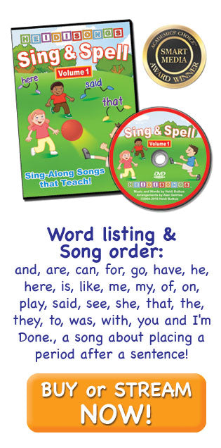 Sing & Spell Vol. 1 DVD link