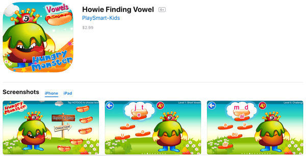 Howie Finding Vowel App