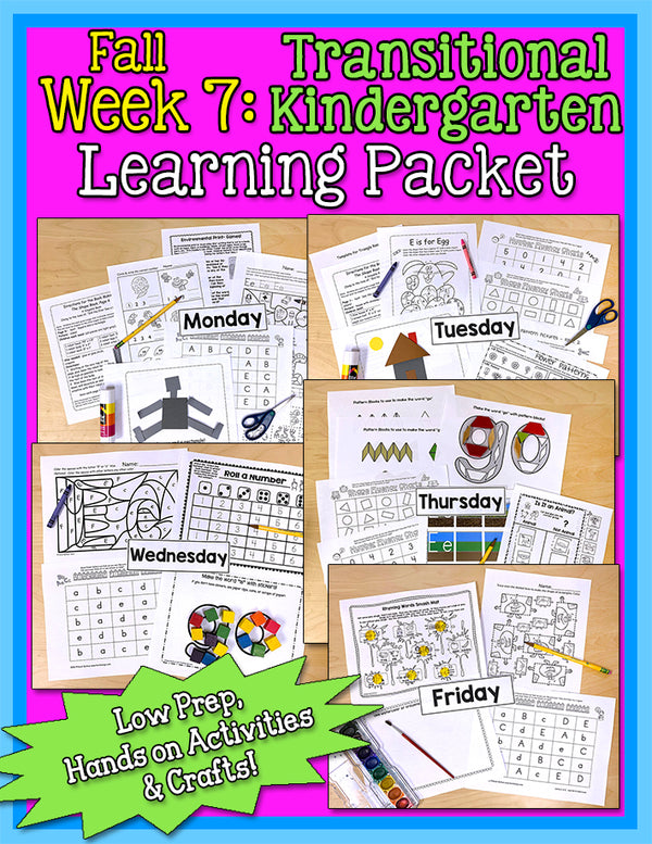 TK Weekly Learning Packet: Fall - Week 7