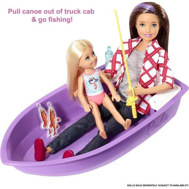 Barbie Camper, Playset With 50 Accessories, Truck, Boat And House, 3 In 1 Dream Camper – poytad