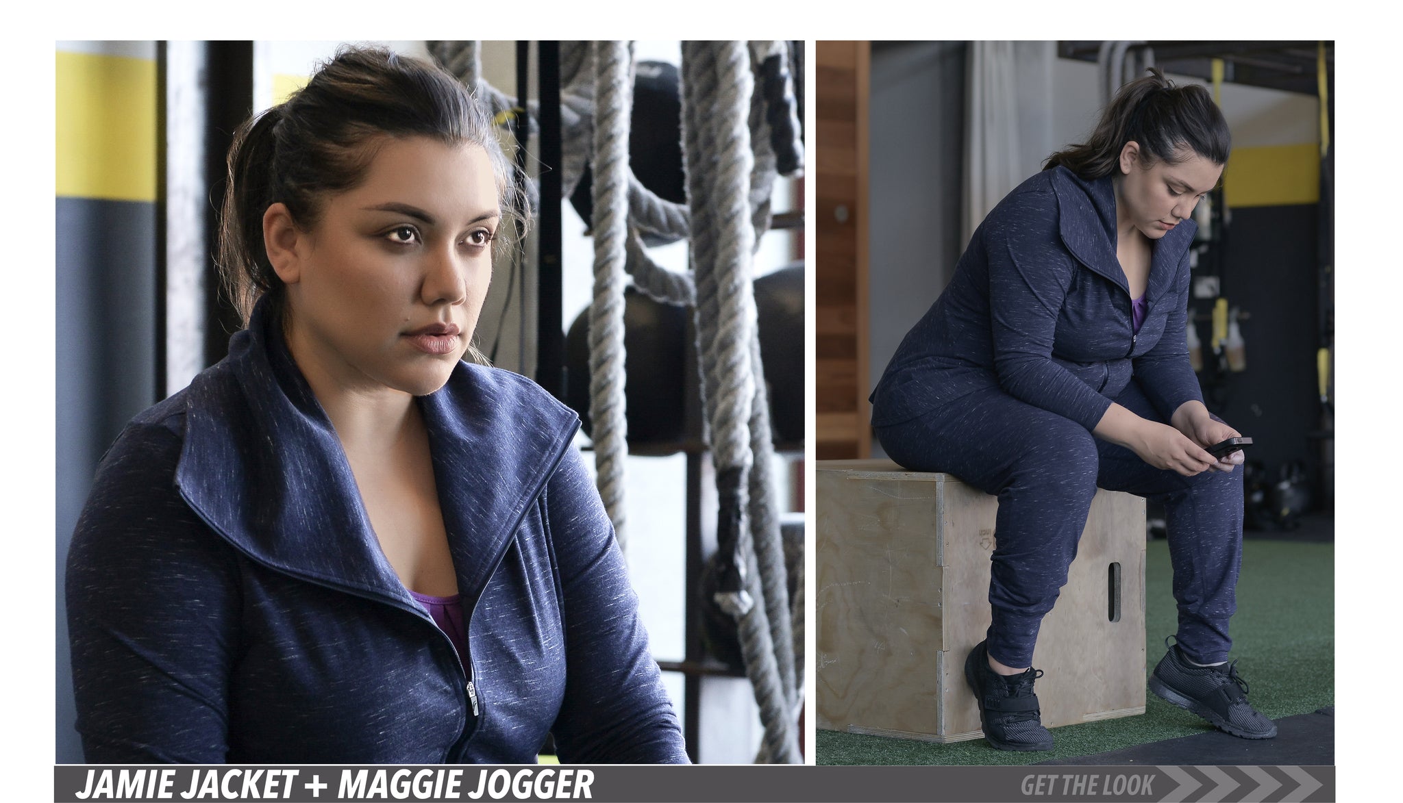 Rainbeau Curves, Holiday, curvy, plus size fashion, activewear, athleisure, Jamie Jacket, Maggie Jogger