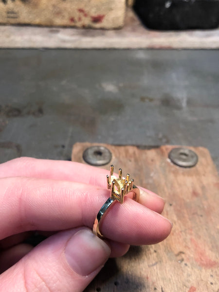 handmade engagement ring