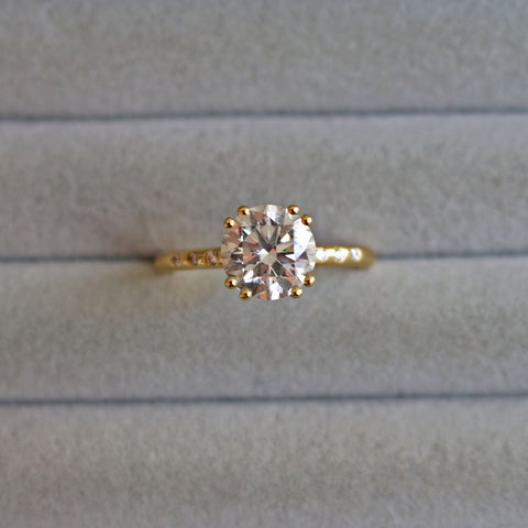 Engagement diamond ring Maya Magal London Bespoke commission