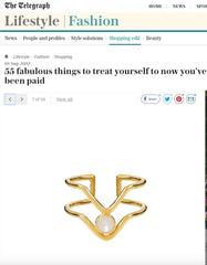 Maya Magal 'Double V Ring' featured in The Telegraph.