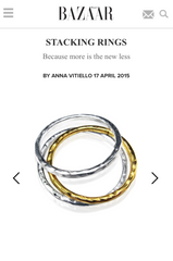 Harpers Bazaar - Stacking Ring Feature