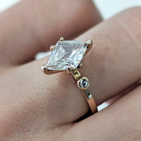 Diamond engagement ring bespoke London jewellery