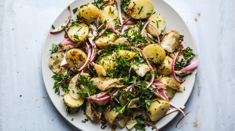 Potatoe Sale with Old Bay + Potato Chips