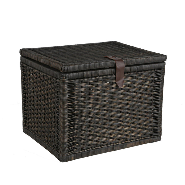 rattan toy chest