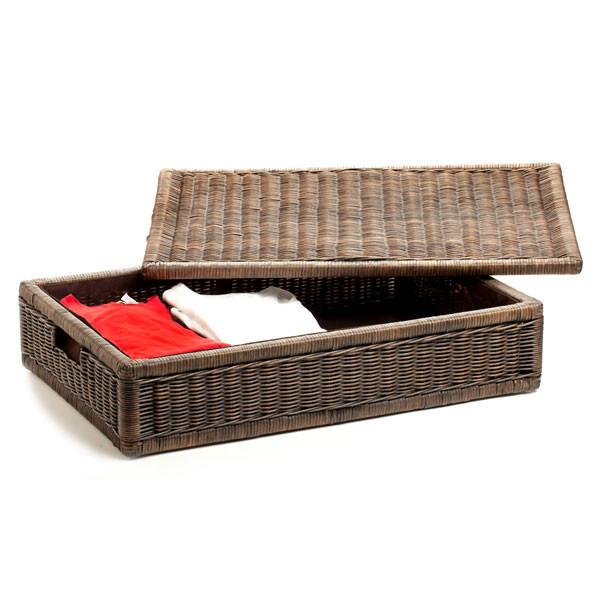 Under bed Wicker Storage Basket Bedroom Storage Basket Lady The
