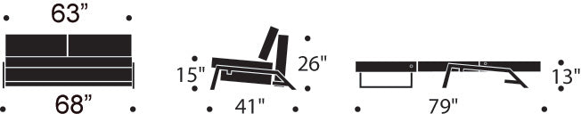 Stretch Sofa Bed measurements - Queen