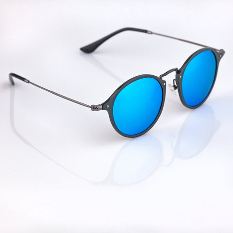 hipster sunglasses ocean blue lens