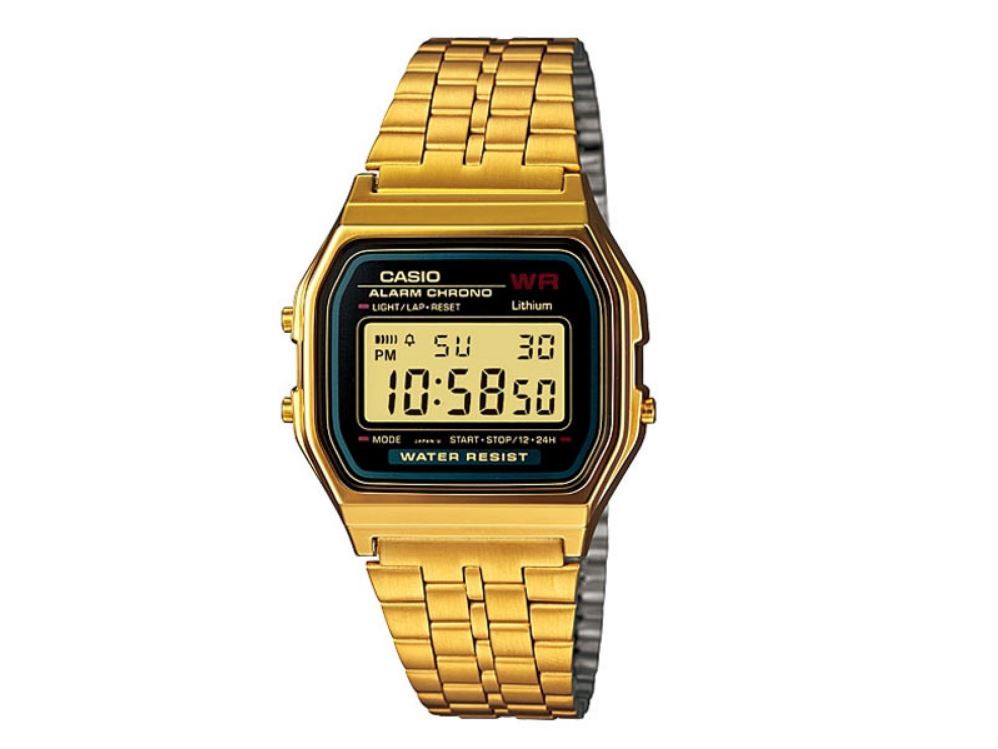 kompas Veel Onhandig Casio Vintage (A159) Retro Digital Gold Watch – RareFit