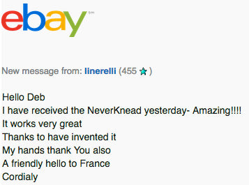 Linerelli Testimonial of The NEVERknead