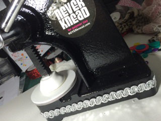 Decorate your NEVERknead Polymer Clay Kneading Machine with sequins
