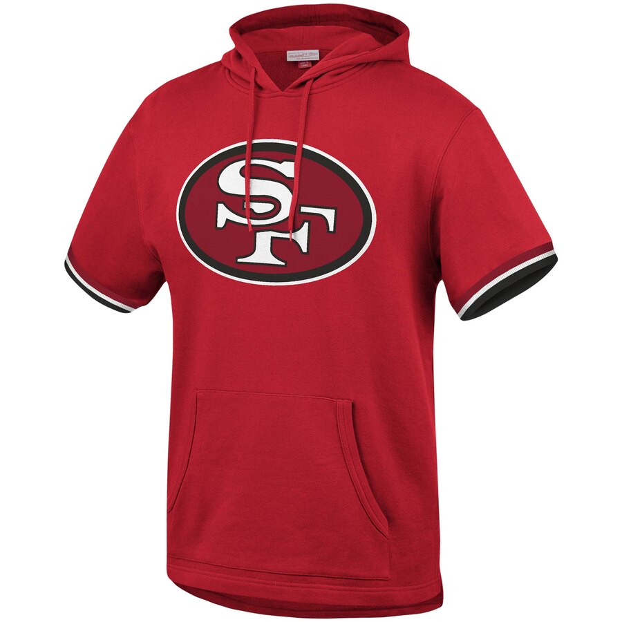 49ers short sleeve hoodie