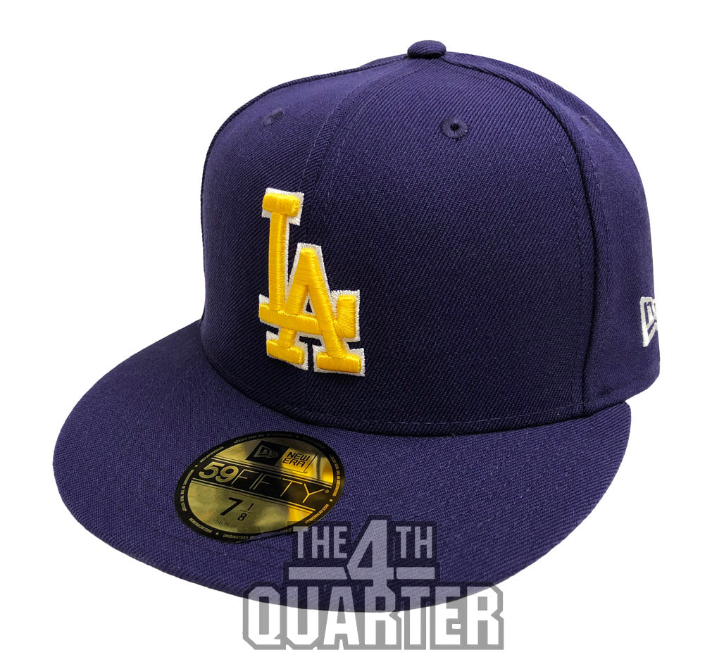 men's la new era purple crossover 59fifty hat