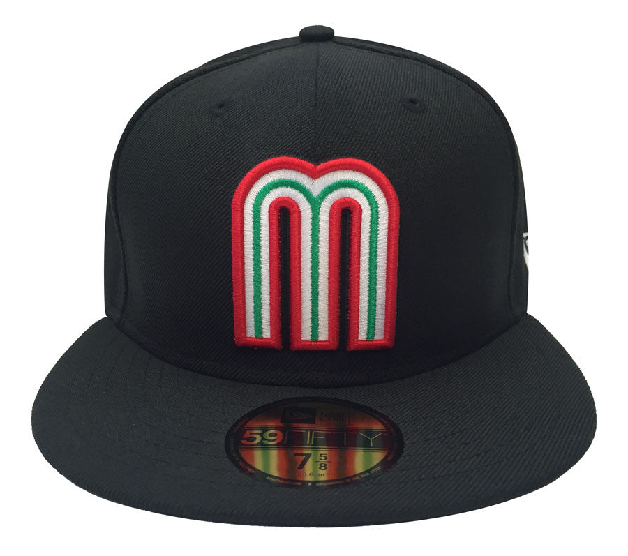 Mexico Fitted New Era 59FIFTY World Baseball Classics Black Hat Cap