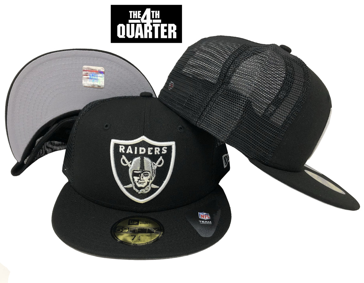 Raiders New Era Classic Mesh Trucker Black Cap Hat – THE 4TH QUARTER