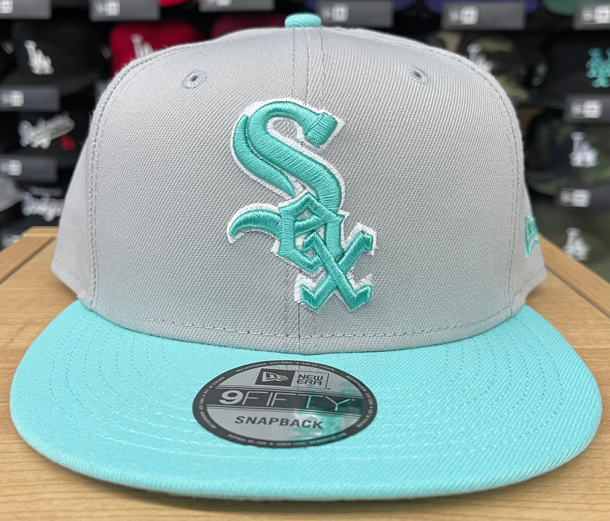 grey white sox hat