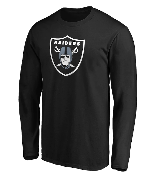 oakland raiders long sleeve jersey