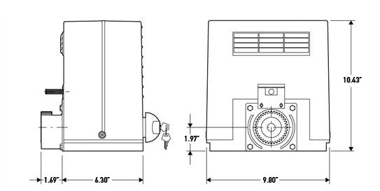 BFT Deimos Sliding Gate Dimensions