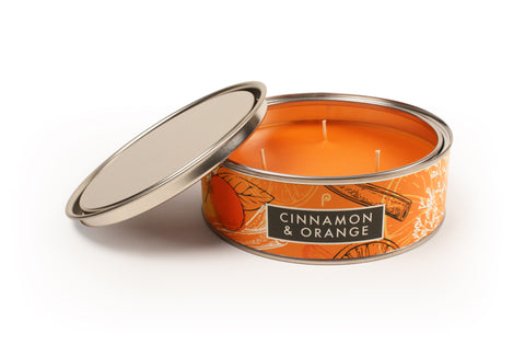Orange and Cinnamon Christmas Smelling Candle